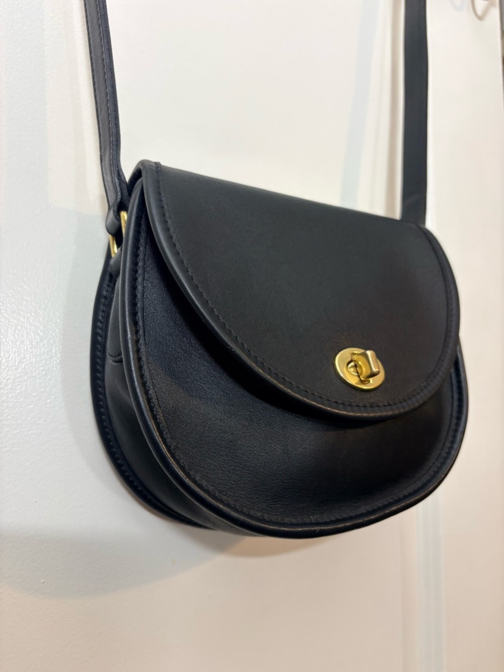 1997 Vintage Coach Watson Bag 9981 - Black Leather - Made in USA